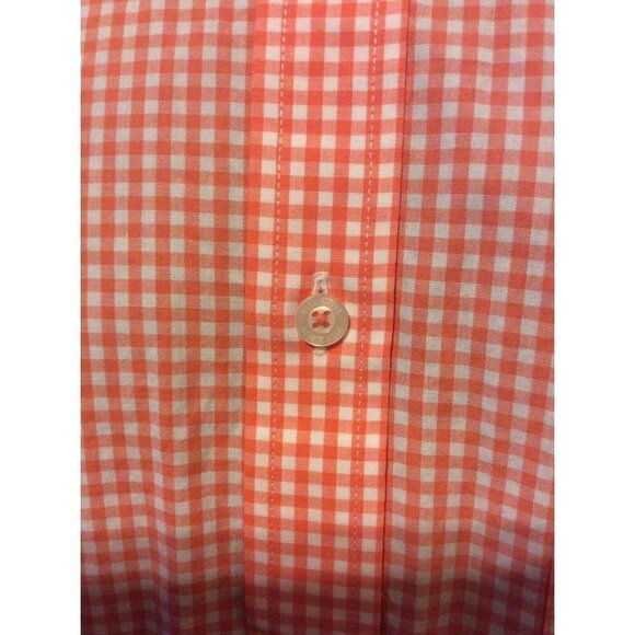 Fish Hippie Tailored Fit Long Sleeve Button Shirt Mens Small S Pink Gingham - Picture 2 of 12